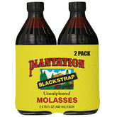 Plantation front label showing bottle and brand, highlights honest ingredients