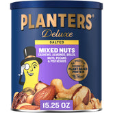 PLANTERS front canister showing label and salted mixed nuts freshness