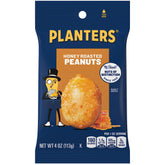 PLANTERS front pack showing 4 oz pouch and brand for convenient snacking