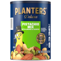 PLANTERS canister front view showing brand and product for easy recognition and pantry appeal