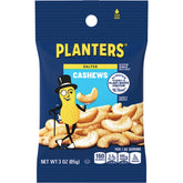 PLANTERS front packaging of 3 oz bag shows brand and resealable benefit