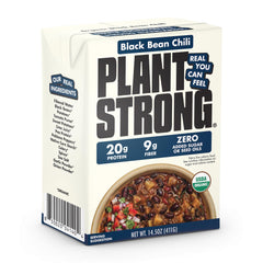 PLANTSTRONG front carton showing product branding and benefits