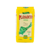 Playadito front packaging showing 1000g bag and clear label benefit