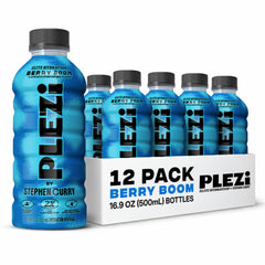 PLEZi bottle front packaging showing berry flavor and benefits