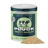Pluck front packaging shows jar and label, highlighting convenience and flavor
