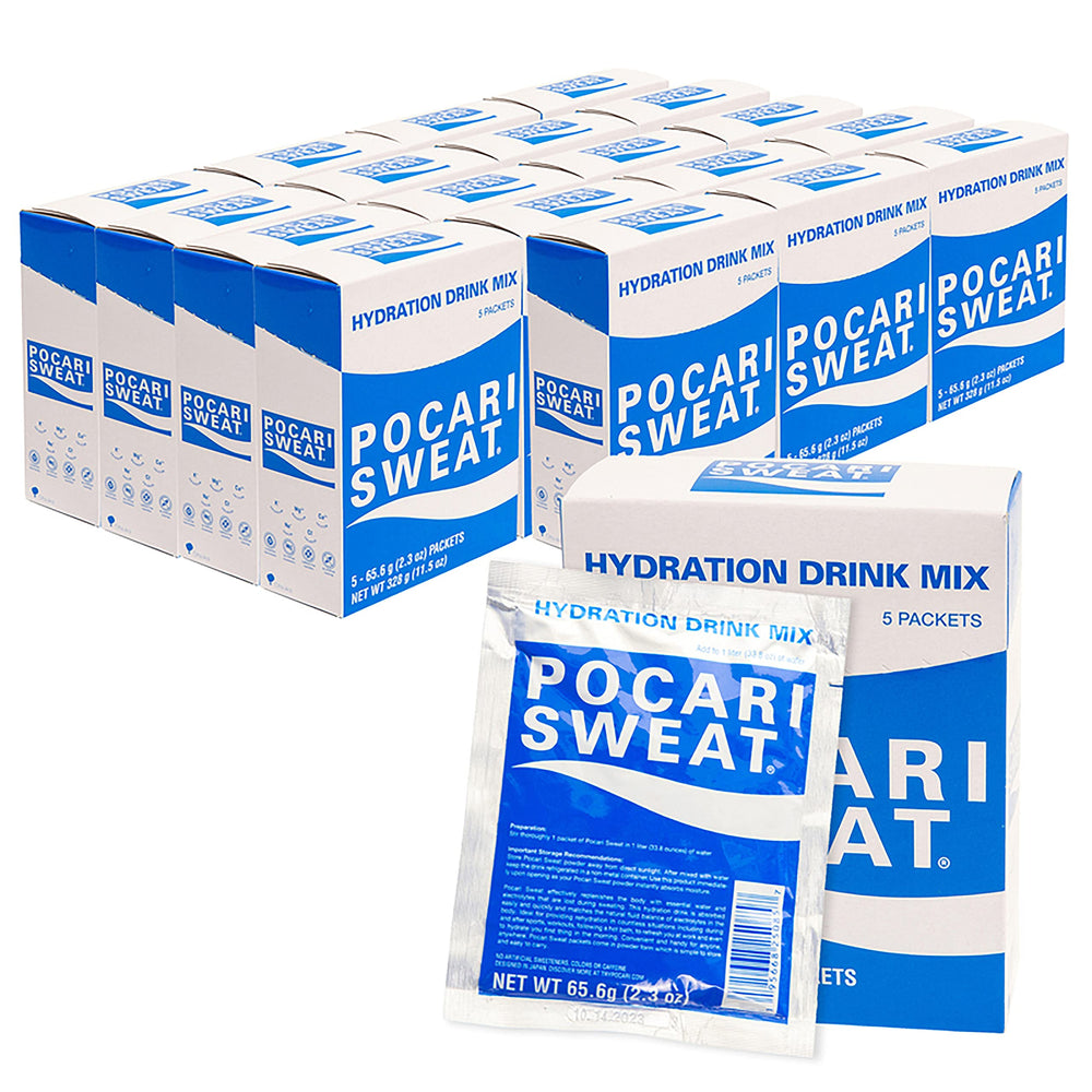 Pocari Sweat front packaging showing 20 boxes and clear labeling for easy stocking