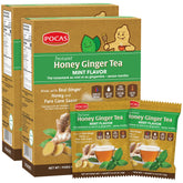 Pocas front packaging showing mint flavor and 20 packets benefit convenience