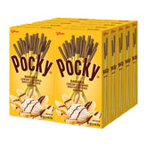 Pocky banana front packaging showing 10 pouches and flavor