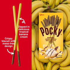 Pocky banana open pouch with sticks ready to eat, great portability
