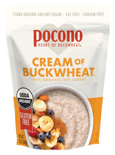Pocono front packaging showing three-pack and organic benefit