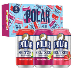 POLAR front packaging showing variety pack and clear branding benefit: instant recognition