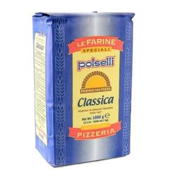 POLSELLI front packaging showing brand and 1 kg bag for authentic pizza