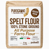POLSELLI front packaging showing 5 kg bag and clear labeling benefit traceable Italian milling