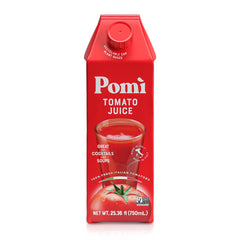 Pomì front packaging showing six-pack and Italian branding benefits freshness