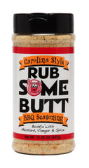 PONLEE Carolina Rub Some Butt front packaging showing shaker and label for consistent BBQ flavor