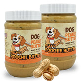 Poochie Butter front packaging showing jar and two-pack benefit