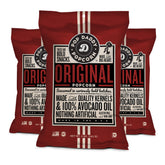 Pop Daddy front packaging showing 5oz bag and clear branding with snack convenience