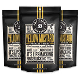 Pop Daddy front packaging showing yellow mustard pretzel sticks and brand visible benefit portable snack