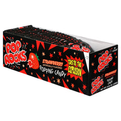 Open Pop Rocks pouch with crystals visible, ready to eat and entertain
