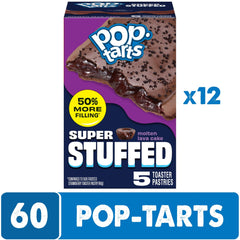 Pop-Tarts cross-section revealing gooey chocolate filling and flaky crust
