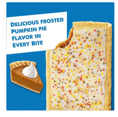 Close-up of Pop-Tarts pumpkin pie filling and frosting texture for visible spice appeal
