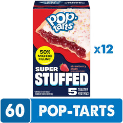 Pop-Tarts cut open to show thick strawberry filling and gooey center