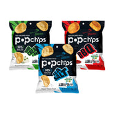 popchips front packaging showing variety pack for quick grab-and-go