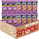 PopCorners front packaging showing Cinnamon Crunch single-serve bags and branding for quick recognition