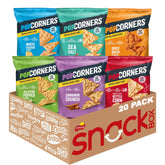 PopCorners front pack showing 20-count variety — easy grab-and-go snacks