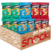 PopCorners front packaging showing core three-flavor variety and single-serve pouches for easy grab-and-go