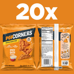 PopCorners open bag with popped chips visible, convenient single-serve benefit