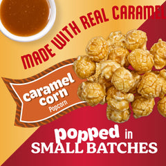 Popcornopolis caramel popcorn in a bowl ready to serve at parties and gatherings