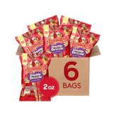 Popcornopolis front packaging showing six-pack box and grab-and-go convenience