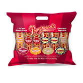 Popcornopolis front packaging showing 12-cone variety pack and gifting appeal