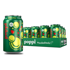 poppi can front packaging showing label and refreshing look