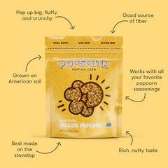 POPSMITH stovetop popper in use producing fresh popcorn quickly