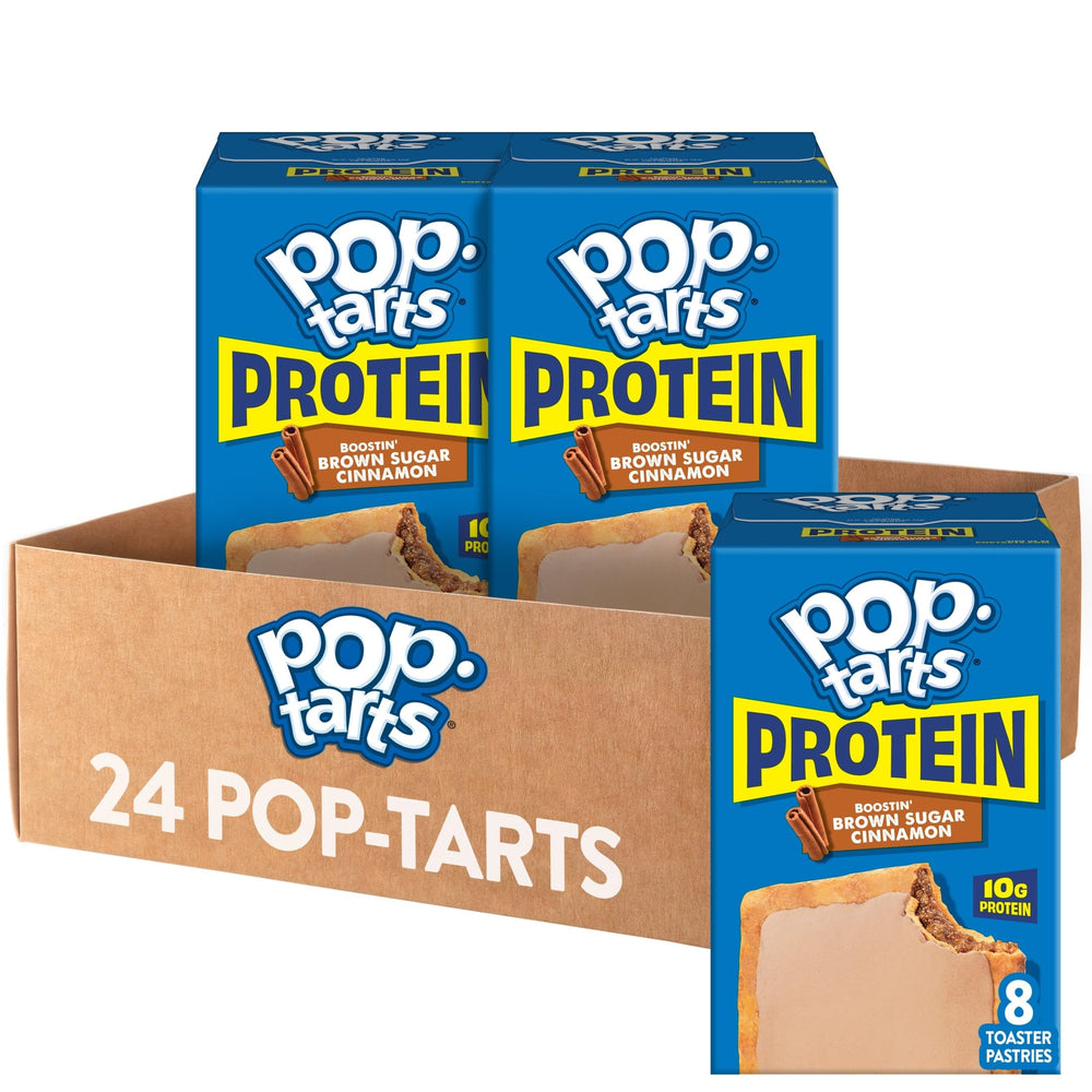 Pop-Tarts front packaging showing product and protein benefit