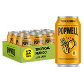 Popwell Tropical Mango front packaging showing bold label and refreshing citrus benefit