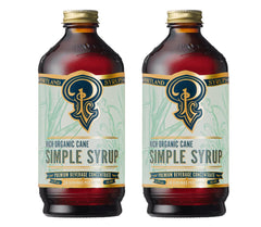 Portland Syrups front packaging showing organic cane syrup and quick serving benefit