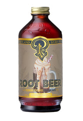 Portland Syrups front bottle view showing label and glass-ready syrup
