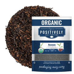 Organic Positively Tea front packaging showing product and benefits