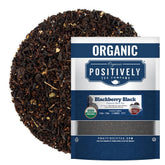 Organic Positively Tea Company front packaging showing 16-ounce bag and branding benefit freshness