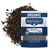 Organic Positively Tea front packaging showing product name and size for easy identification