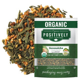 Organic Positively Tea front packaging showing 16 oz bag and branding benefit clarity