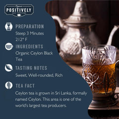 Close-up of Positively Tea loose leaves revealing texture and fresh aroma benefits