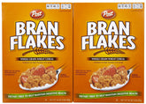 Post bran flakes front packaging showing box branding and weight