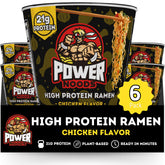 Power Noods front packaging showing cup and branding benefit convenience