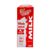 Prairie Farms box front showing brand and whole milk clarity benefits
