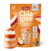 Prana Chialove front packaging showing apple crumble flavor and convenience