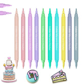 PREATOC front packaging showing ten pastel macaron marker colors and benefits